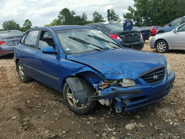 KMHDN56DX5U177516 - 2005 HYUNDAI ELANTRA GL BLUE photo 1