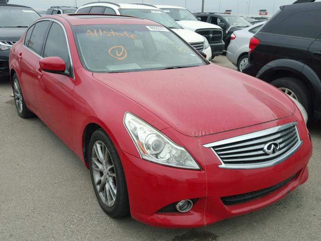 JN1CV6AP7AM402060 - 2010 INFINITI G37 BASE RED photo 1