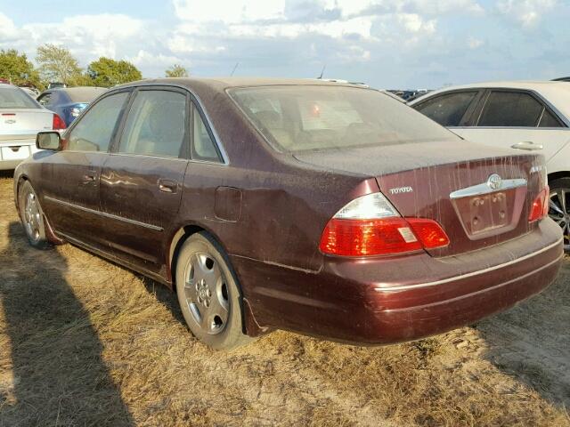 4T1BF28BX3U319570 - 2003 TOYOTA AVALON XL MAROON photo 3