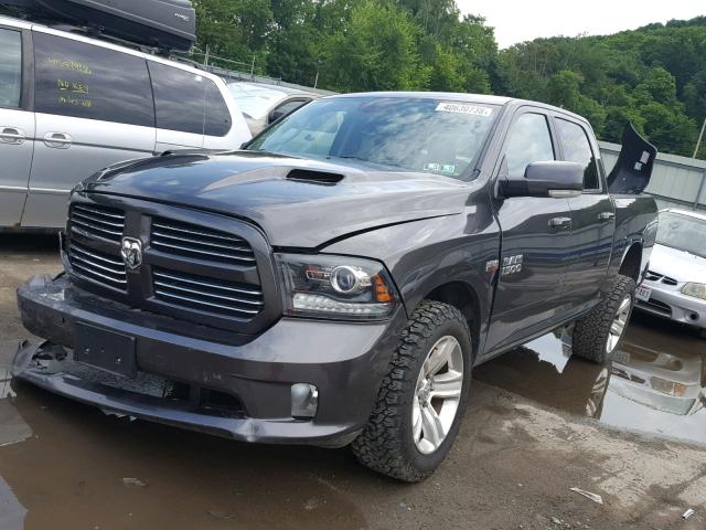 1C6RR7MT5ES310531 - 2014 RAM 1500 SPORT GRAY photo 2