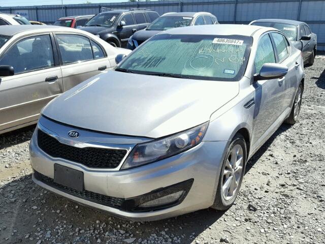 5XXGN4A74DG169977 - 2013 KIA OPTIMA EX SILVER photo 2