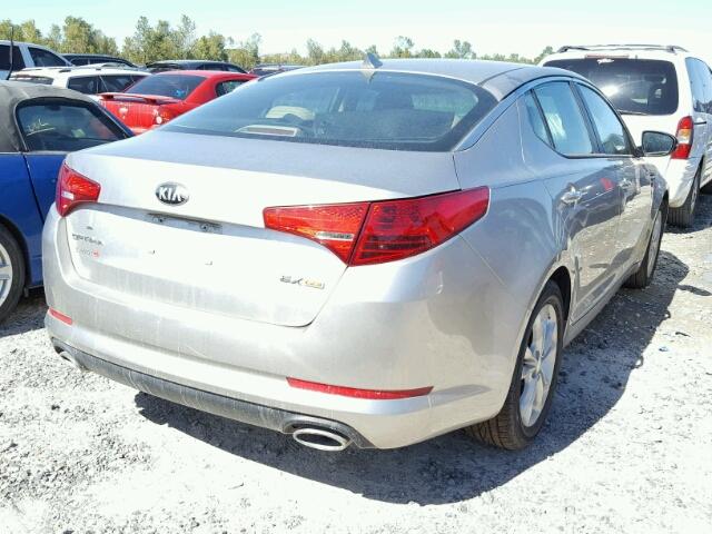 5XXGN4A74DG169977 - 2013 KIA OPTIMA EX SILVER photo 4