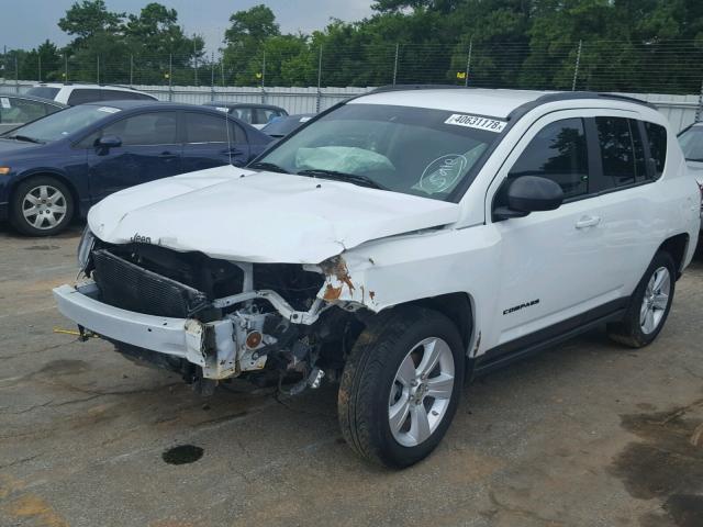 1C4NJCBA0ED825286 - 2014 JEEP COMPASS SP WHITE photo 2