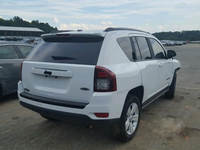 1C4NJCBA0ED825286 - 2014 JEEP COMPASS SP WHITE photo 4