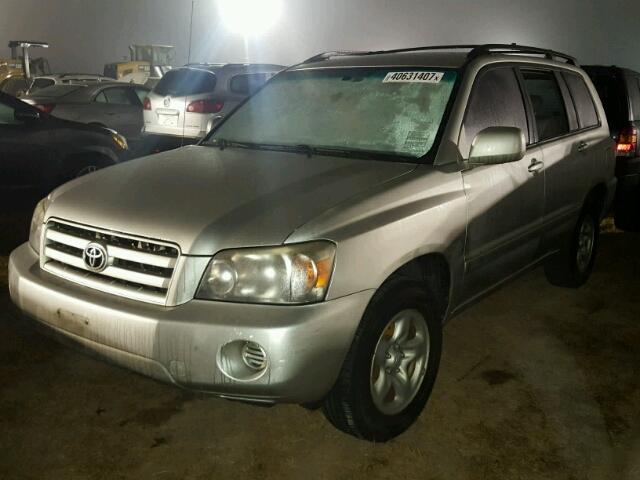 JTEGD21A660142332 - 2006 TOYOTA HIGHLANDER SILVER photo 2