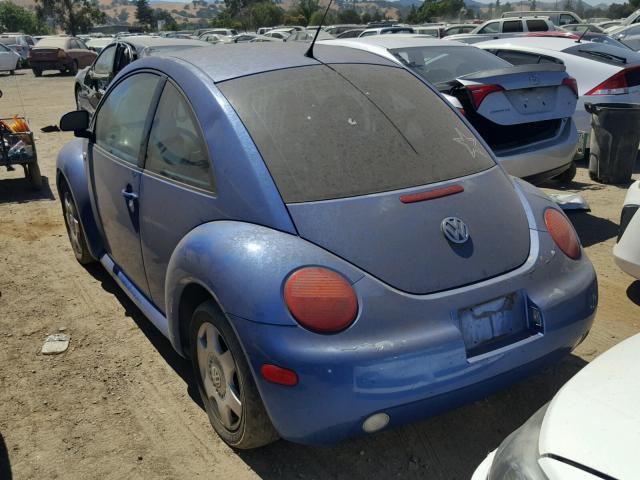 3VWCC21C9YM498892 - 2000 VOLKSWAGEN NEW BEETLE 蓝色 照片 3