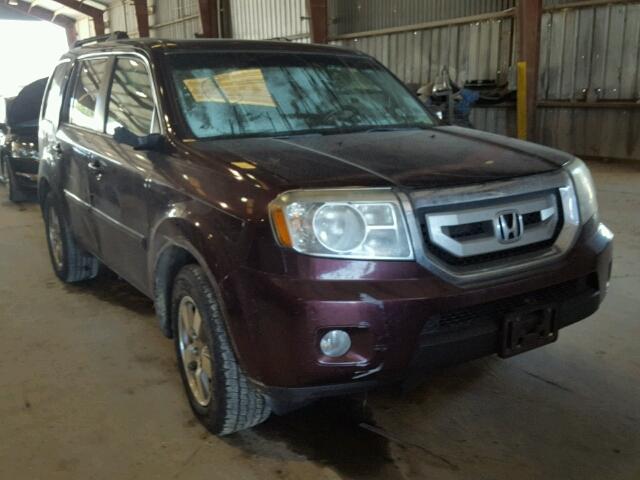 5FNYF4H67AB003529 - 2010 HONDA PILOT BURGUNDY photo 1