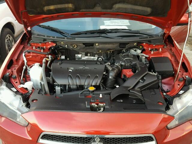 JA32U2FUXCU007875 - 2012 MITSUBISHI LANCER ES/ RED photo 7