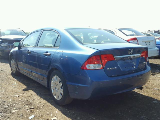 19XFA1F34BE032135 - 2011 HONDA CIVIC VP BLUE photo 3