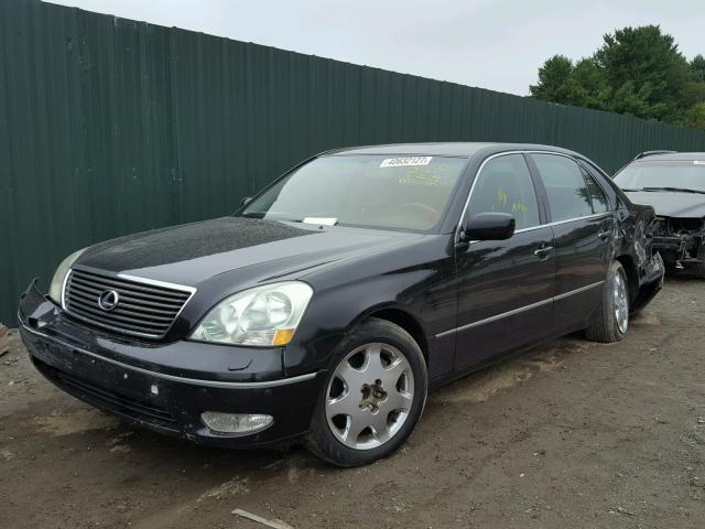 JTHBN30F210047949 - 2001 LEXUS LS 430 BLACK photo 2