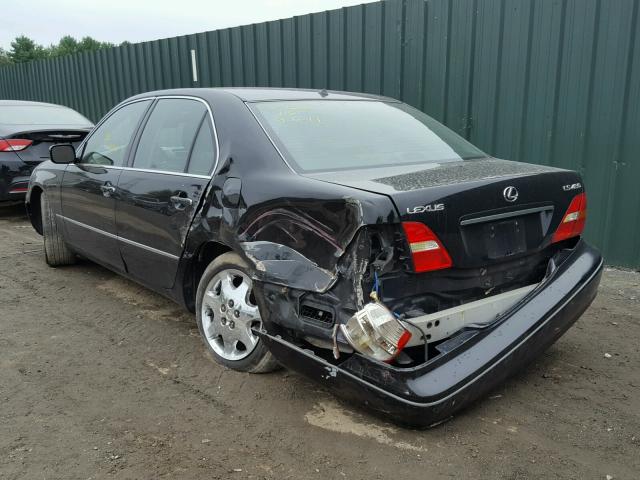 JTHBN30F210047949 - 2001 LEXUS LS 430 BLACK photo 3