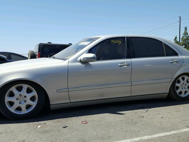 WDBNG75J81A173027 - 2001 MERCEDES-BENZ S 500 SILVER photo 9