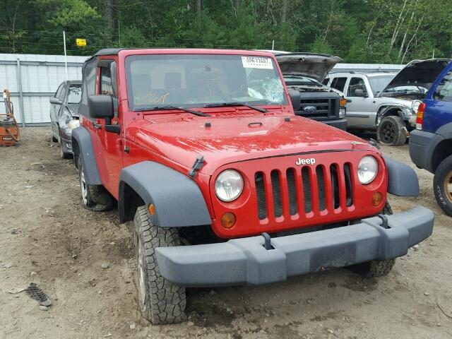 1J4FA24168L644967 - 2008 JEEP WRANGLER X RED photo 1