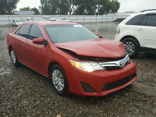 4T1BF1FK0CU585354 - 2012 TOYOTA CAMRY RED photo 1