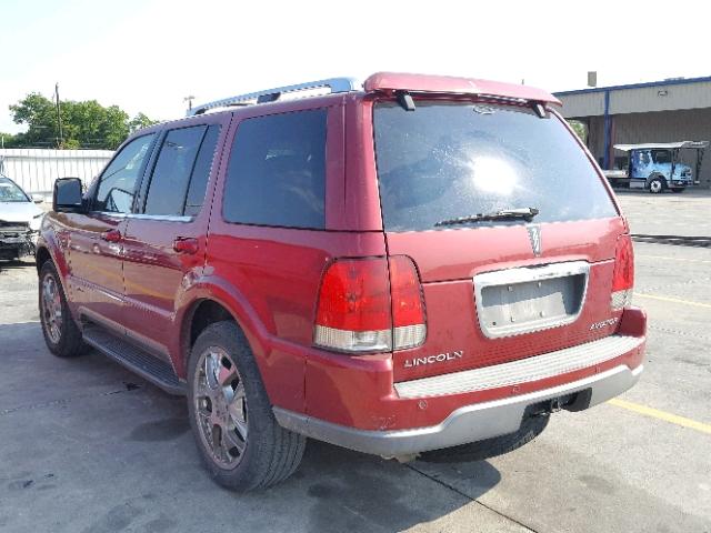 5LMEU68H13ZJ53096 - 2003 LINCOLN AVIATOR 栗色 照片 3