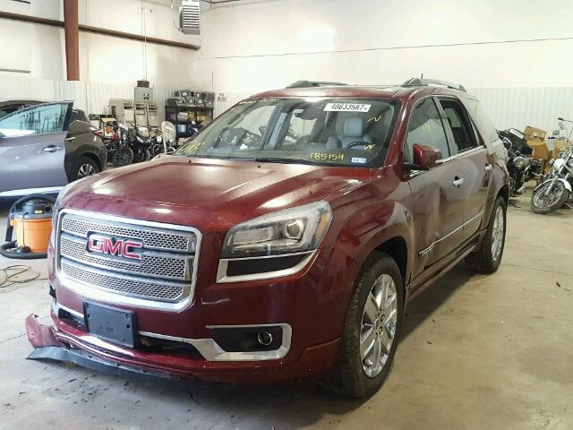 1GKKRTKD5GJ185154 - 2016 GMC ACADIA DEN MAROON photo 2