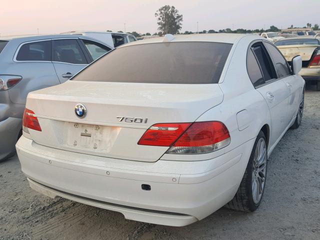 WBAHL83588DT12682 - 2008 BMW 750I WHITE photo 4