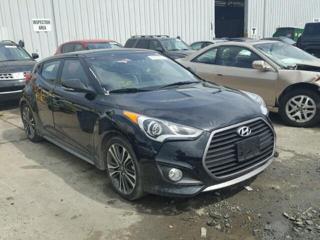 KMHTC6AE2GU264126 - 2016 HYUNDAI VELOSTER T BLACK photo 1