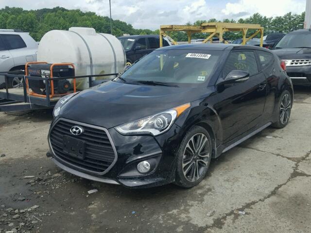 KMHTC6AE2GU264126 - 2016 HYUNDAI VELOSTER T BLACK photo 2