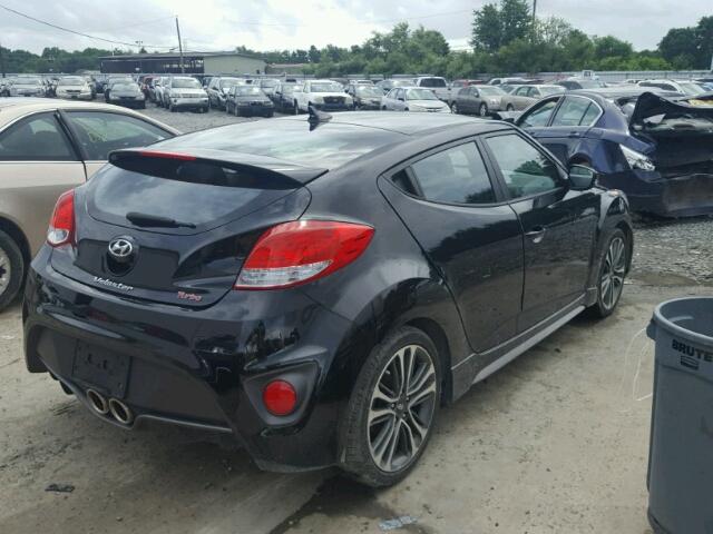 KMHTC6AE2GU264126 - 2016 HYUNDAI VELOSTER T BLACK photo 4