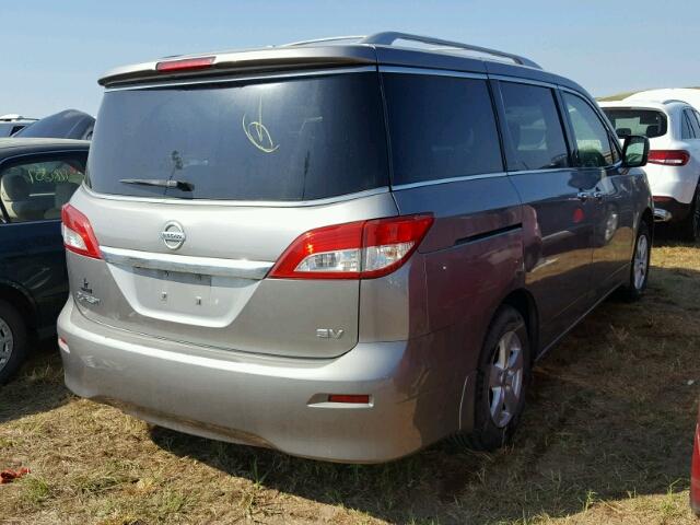 JN8AE2KP0C9049666 - 2012 NISSAN QUEST GRAY photo 4