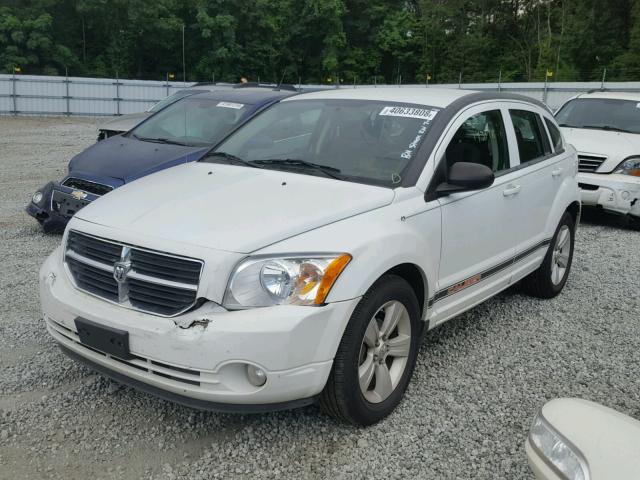 1B3CB3HA2BD160870 - 2011 DODGE CALIBER MA WHITE photo 2