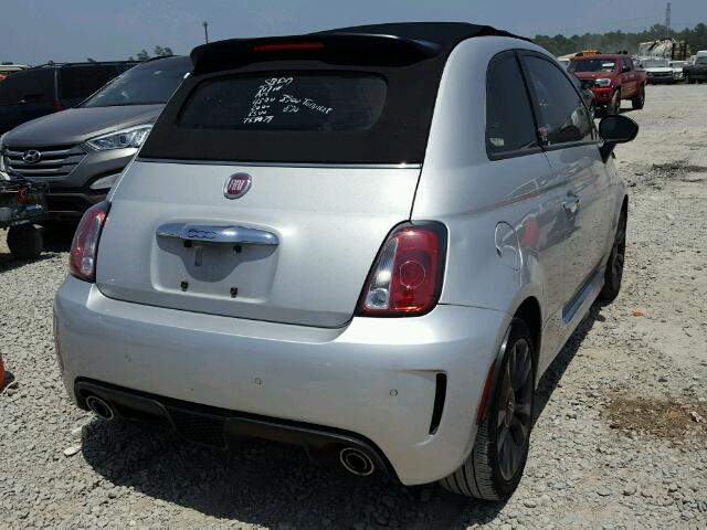 3C3CFFJH6ET188489 - 2014 FIAT 500 ABARTH SILVER photo 4