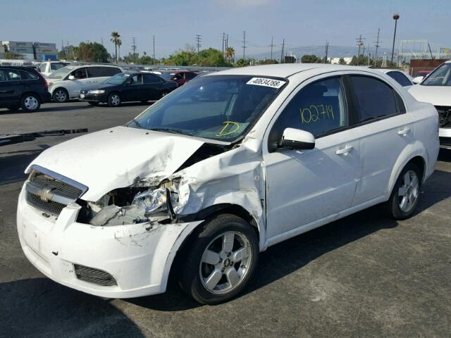 KL1TD56628B064574 - 2008 CHEVROLET AVEO BASE Ақ фото 2