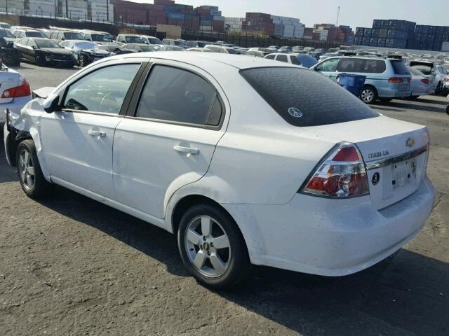 KL1TD56628B064574 - 2008 CHEVROLET AVEO BASE Ақ фото 3