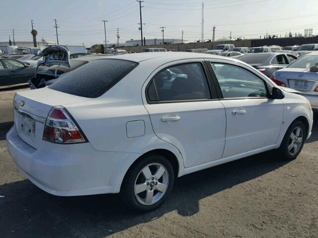 KL1TD56628B064574 - 2008 CHEVROLET AVEO BASE Ақ фото 4