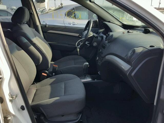 KL1TD56628B064574 - 2008 CHEVROLET AVEO BASE Ақ фото 5
