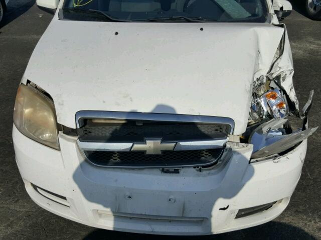 KL1TD56628B064574 - 2008 CHEVROLET AVEO BASE Ақ фото 7