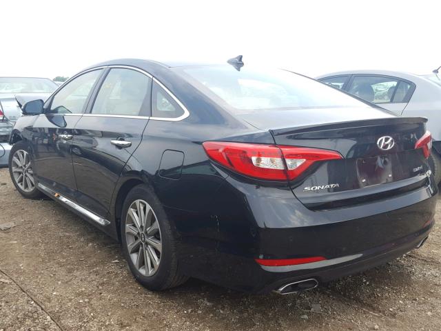 5NPE34AF2HH574508 - 2017 HYUNDAI SONATA SPO BLACK photo 3