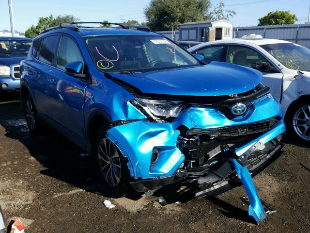 JTMRJREV3HD142389 - 2017 TOYOTA RAV4 HV LE BLUE photo 1