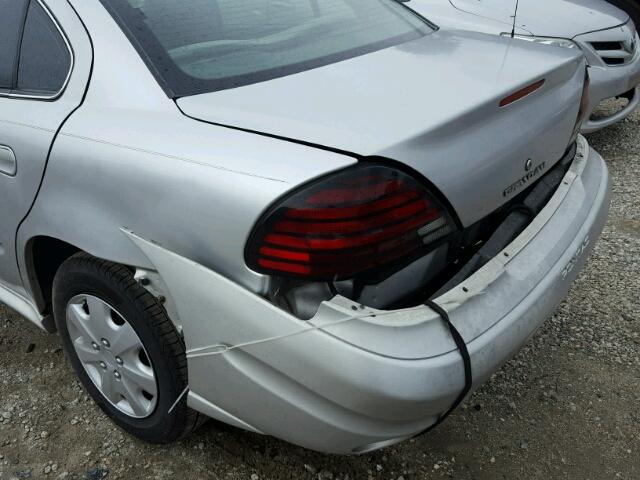 1G2NE52F14M543530 - 2004 PONTIAC GRAND AM S 银色 照片 9