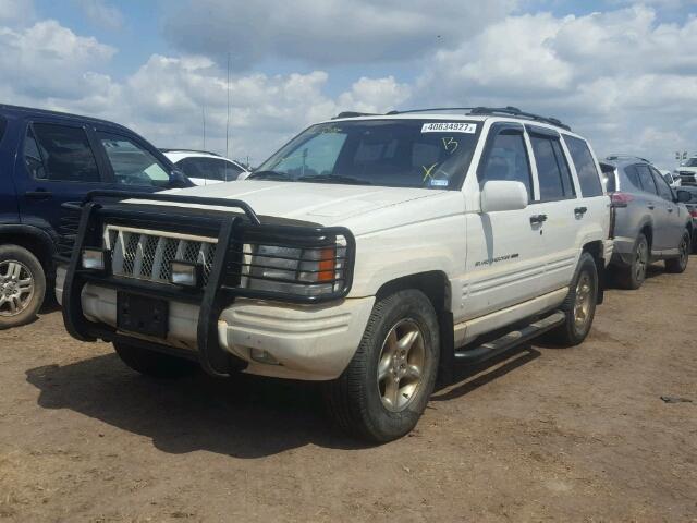 1J4GZ88Z3WC164396 - 1998 JEEP GRAND CHER WHITE photo 2