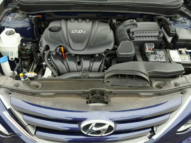 5NPEB4AC2EH904460 - 2014 HYUNDAI SONATA GLS BLUE photo 7