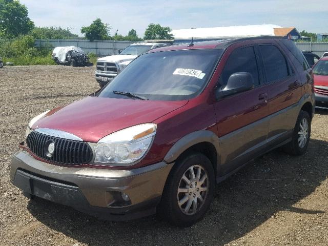 3G5DB03E15S530598 - 2005 BUICK RENDEZVOUS MAROON photo 2