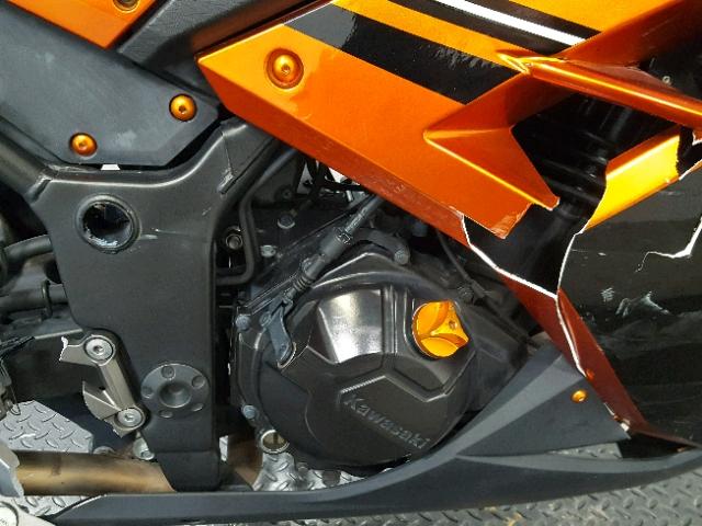 JKAEX8B17EDA08874 - 2014 KAWASAKI EX300 B ORANGE photo 5