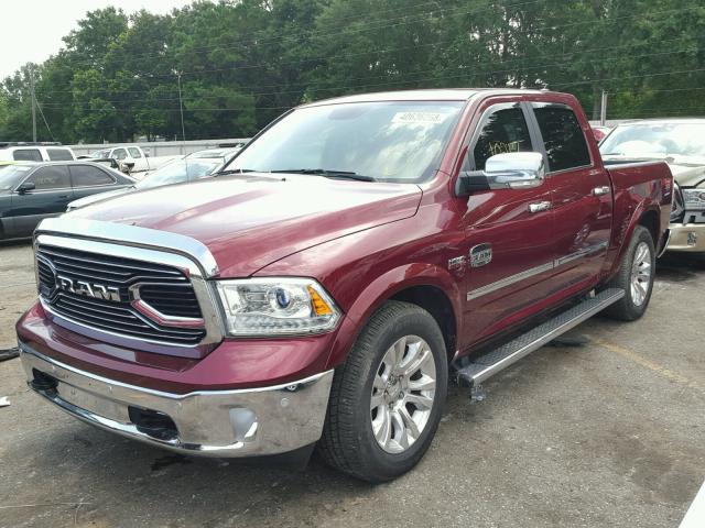 1C6RR6PT3HS790031 - 2017 RAM 1500 LONGH MAROON photo 2