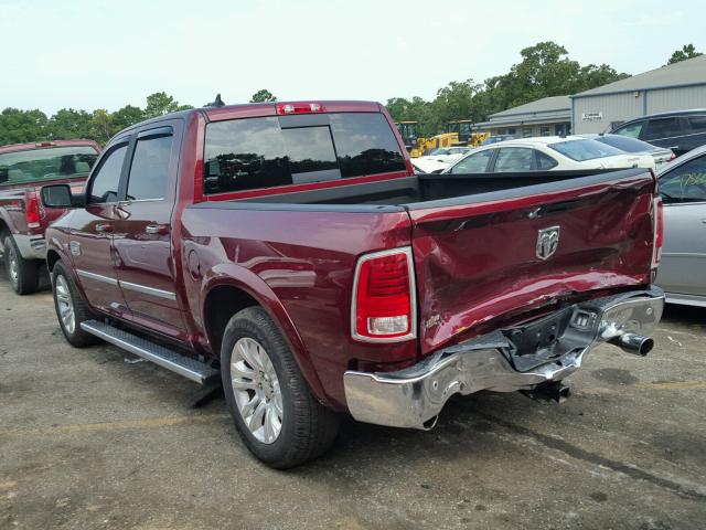 1C6RR6PT3HS790031 - 2017 RAM 1500 LONGH MAROON photo 3