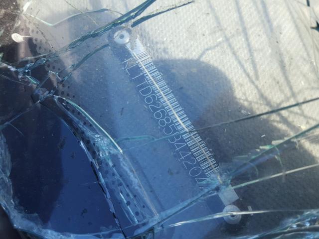 KL1TD62685B442047 - 2005 CHEVROLET AVEO BASE Żółty zdjęcie 10