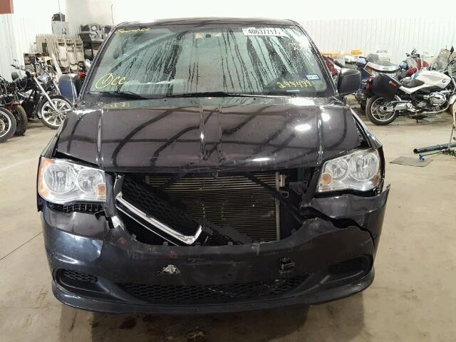 2C4RDGBG2ER299499 - 2014 DODGE GRAND CARA BLACK photo 9