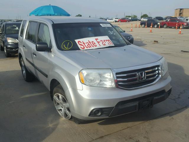 5FNYF3H25CB018251 - 2012 HONDA PILOT LX SILVER photo 1