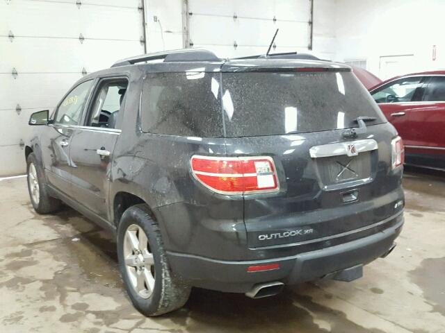 5GZEV33778J111893 - 2008 SATURN OUTLOOK XR შავი ფოტო 3