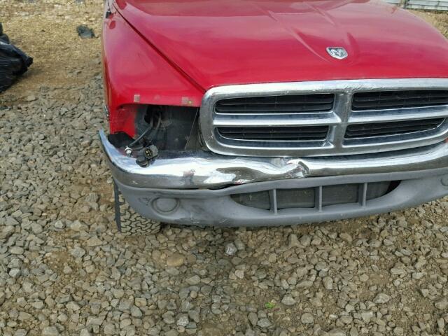 1B7GG22XXWS675187 - 1998 DODGE DAKOTA RED photo 9