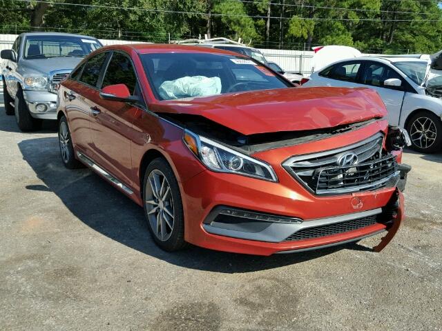 5NPE34AB3FH172359 - 2015 HYUNDAI SONATA SPO ORANGE photo 1