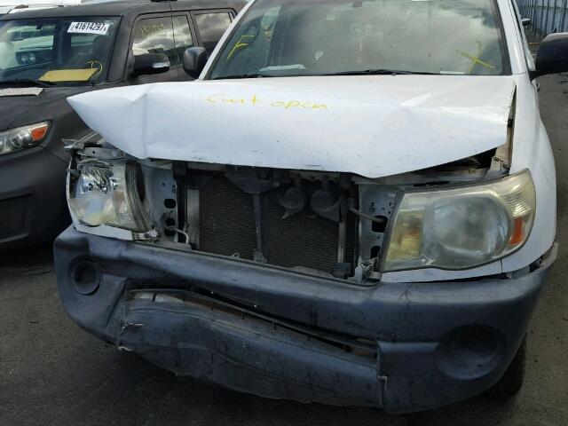 5TETX22N48Z573623 - 2008 TOYOTA TACOMA WHITE photo 9