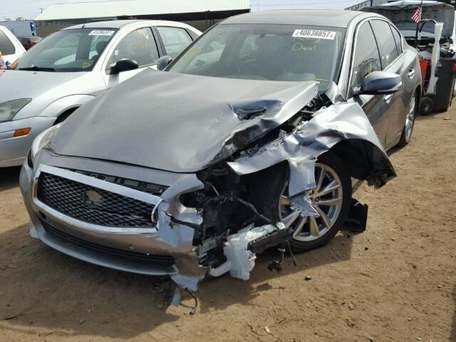 JN1BV7AR6EM693188 - 2014 INFINITI Q50 BASE Сірий фото 2