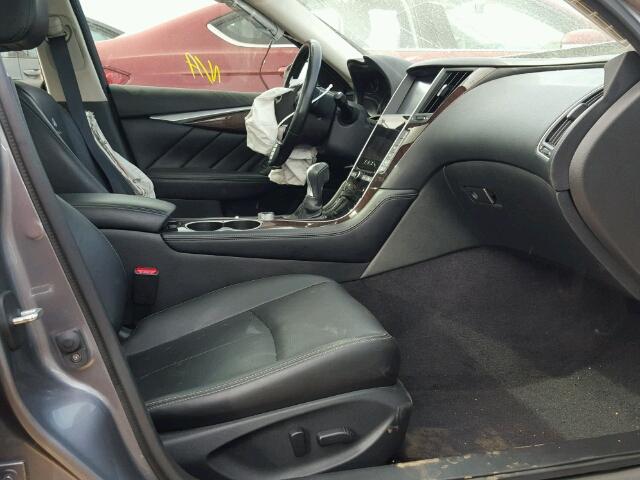 JN1BV7AR6EM693188 - 2014 INFINITI Q50 BASE Сірий фото 5